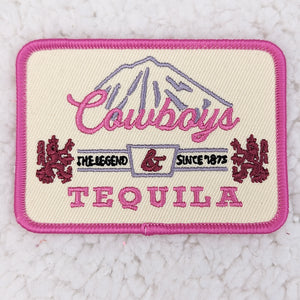 Trendy Transfers - Cowboys & Tequila Embroidered HAT/POCKET Patch