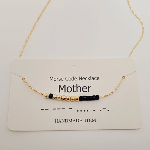 Handmade “Fuck off” Morse Code Necklace: Fuck off