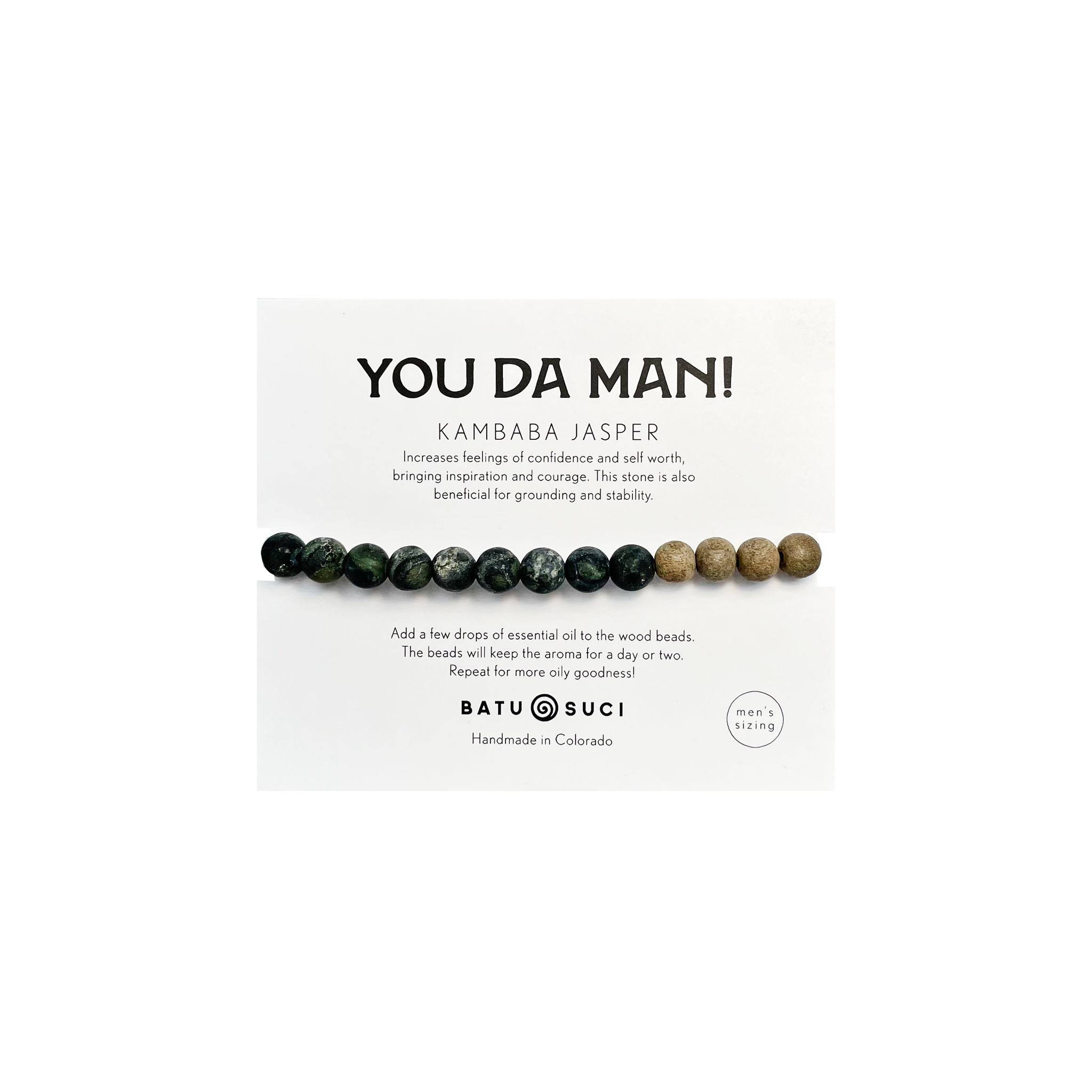 Batu Suci - You Da Man Diffuser Bracelet