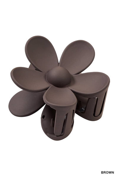 42POPS - 42POPS Large Flower Hair Clip: OS / BLACK-157775