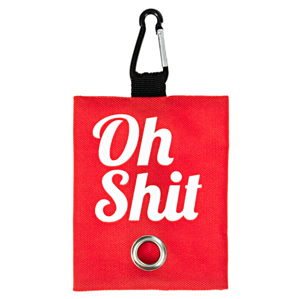 "Oh Shit" Dog Poop Bag Dispenser: Black