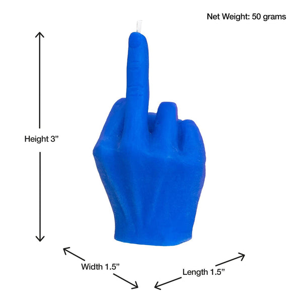 Candle Lume - Miniature Middle Finger Candle: White