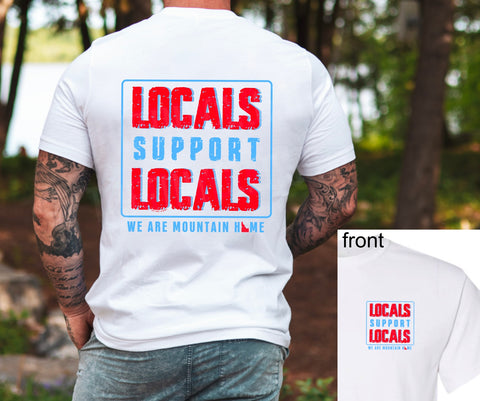 LOCALS SUPPORT LOCALS - RED WHITE BLUE