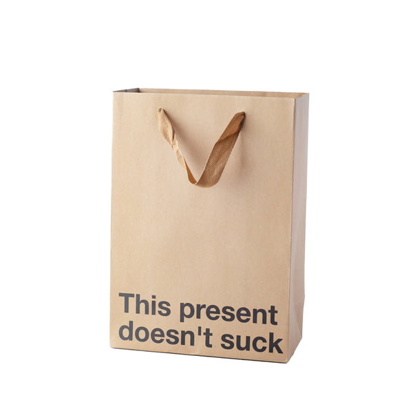 "This present doesn't suck" Gift Bag