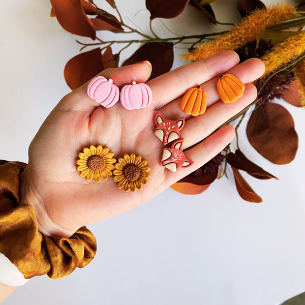 Blush and Bash Studio - Sunflower Stud Earrings