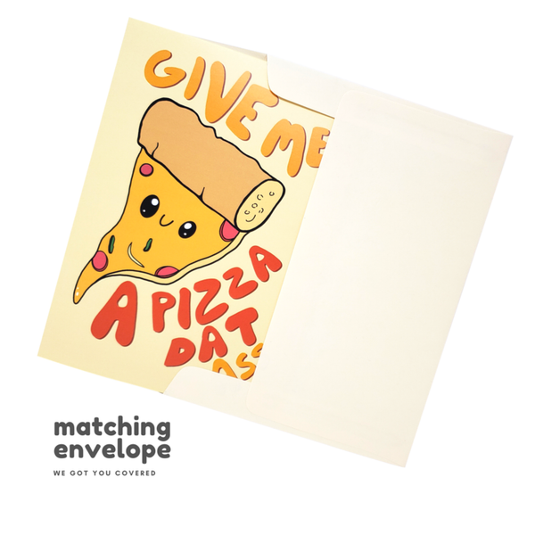 Sleazy Greetings - Pizza Dat Ass Love Card - Valentine's Day Card