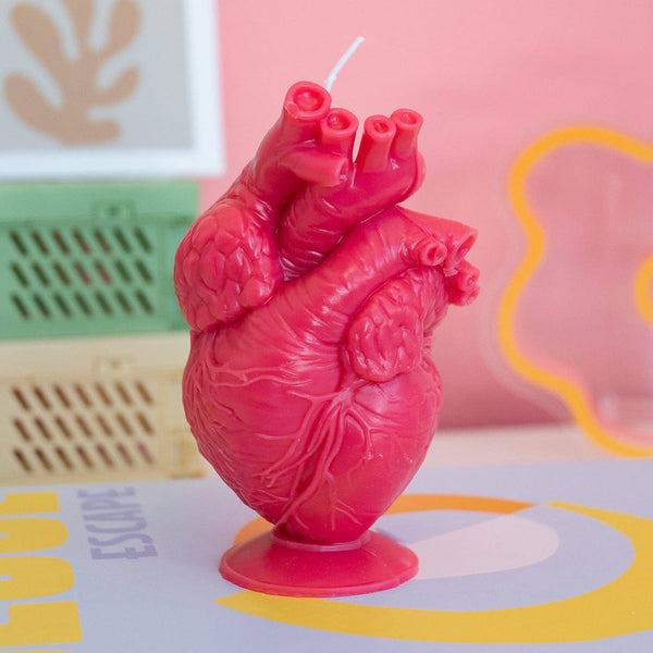 Candle Lume - Anatomical Heart Candle: Red