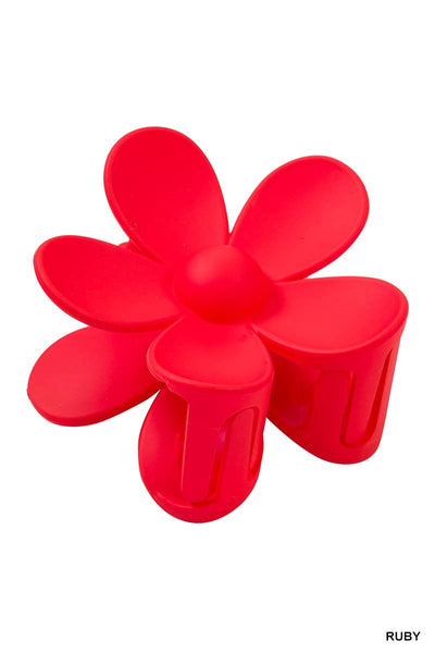 42POPS - 42POPS Large Flower Hair Clip: OS / BLACK-157775