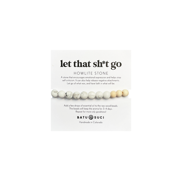 Batu Suci - Let That Sh*t Go Diffuser Bracelet