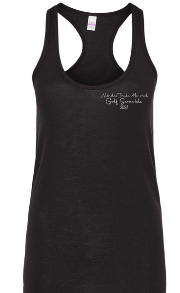 TRUEBA GOLF SCRAMBLE RACER BACK TANK - BLACK