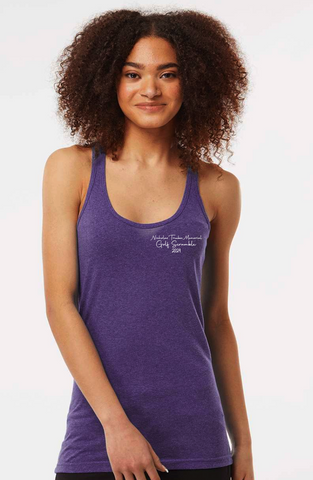 TRUEBA GOLF SCRAMBLE RACER BACK TANK - PURPLE