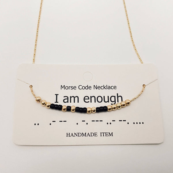 Handmade “Fuck off” Morse Code Necklace: Fuck off