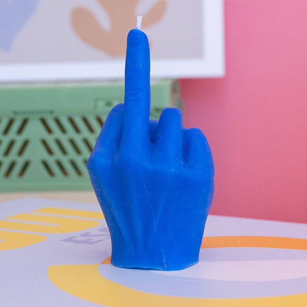 Candle Lume - Miniature Middle Finger Candle: White