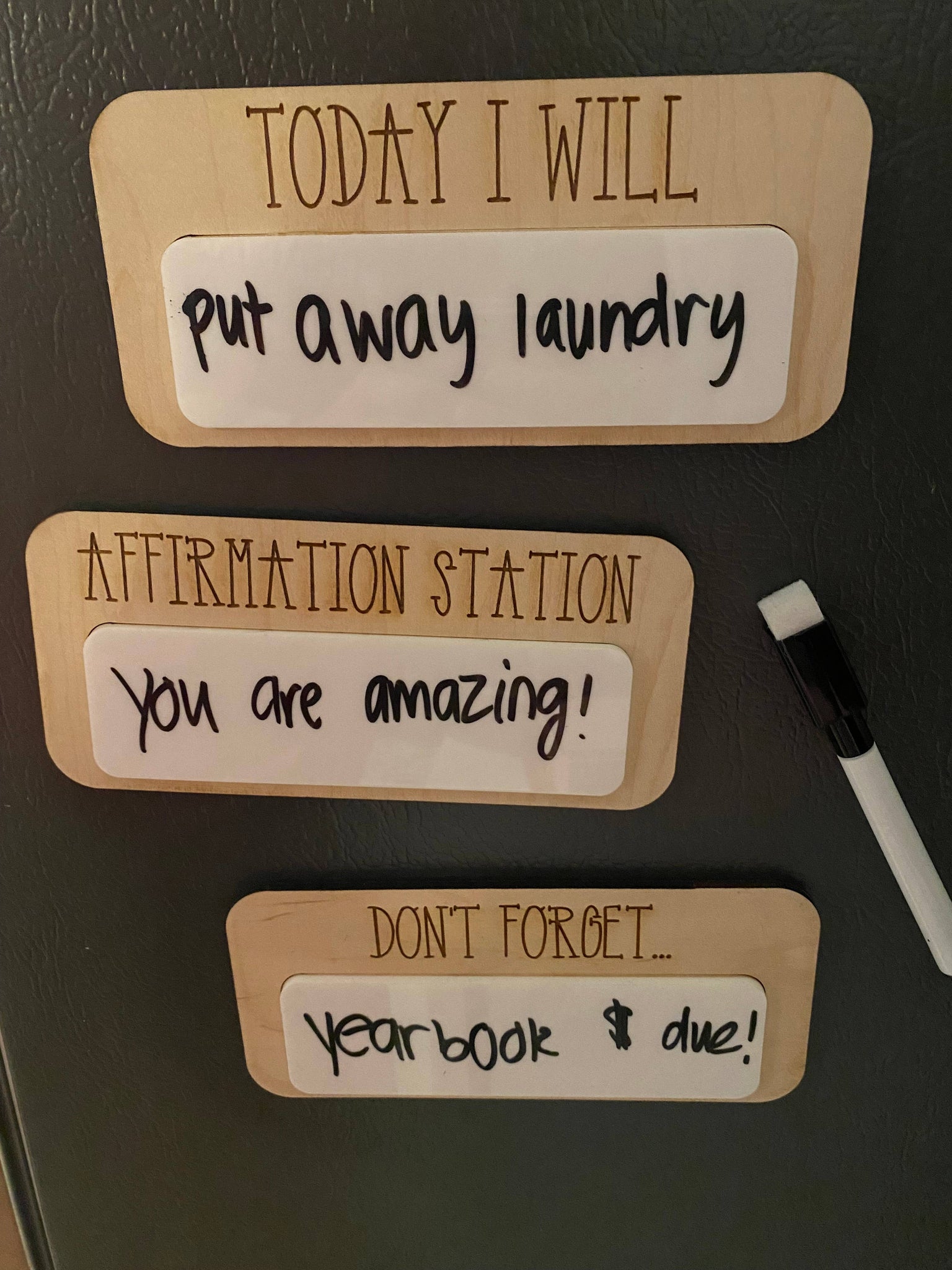 Infinity Cuts & Creations - Reminder magnets: Don't Forget