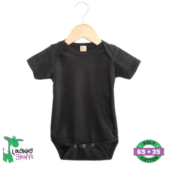 Laughing Giraffe - Laughing Giraffe Blank Melange Baby Bodysuit | wholesale: Sage Heather / 0-3M