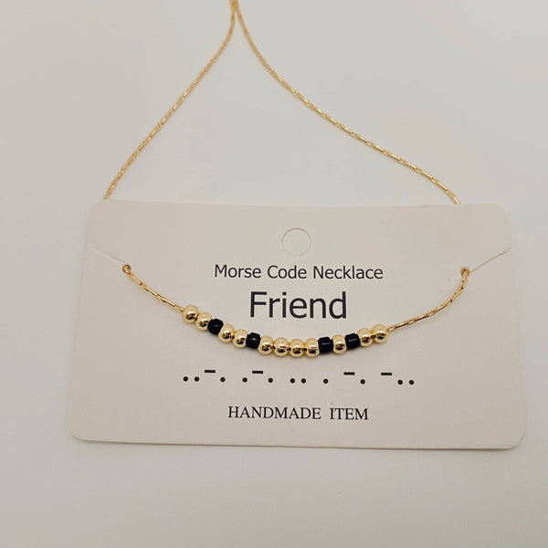 Handmade “Fuck off” Morse Code Necklace: Fuck off