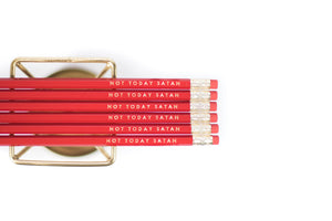 Tiramisu Paperie - Not Today Satan Pencils