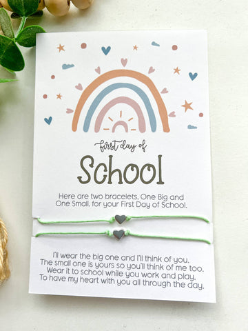 Geaux Magnolia - Boho Rainbow Back to School Wish Bracelet Mommy and Me