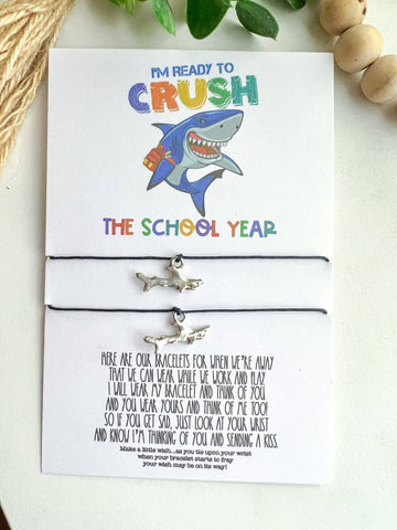 Geaux Magnolia - Shark Crush Back to School Wish Bracelet Mommy and Me