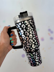 tcbco - Holographic Leopard Print 40 Oz Tumbler