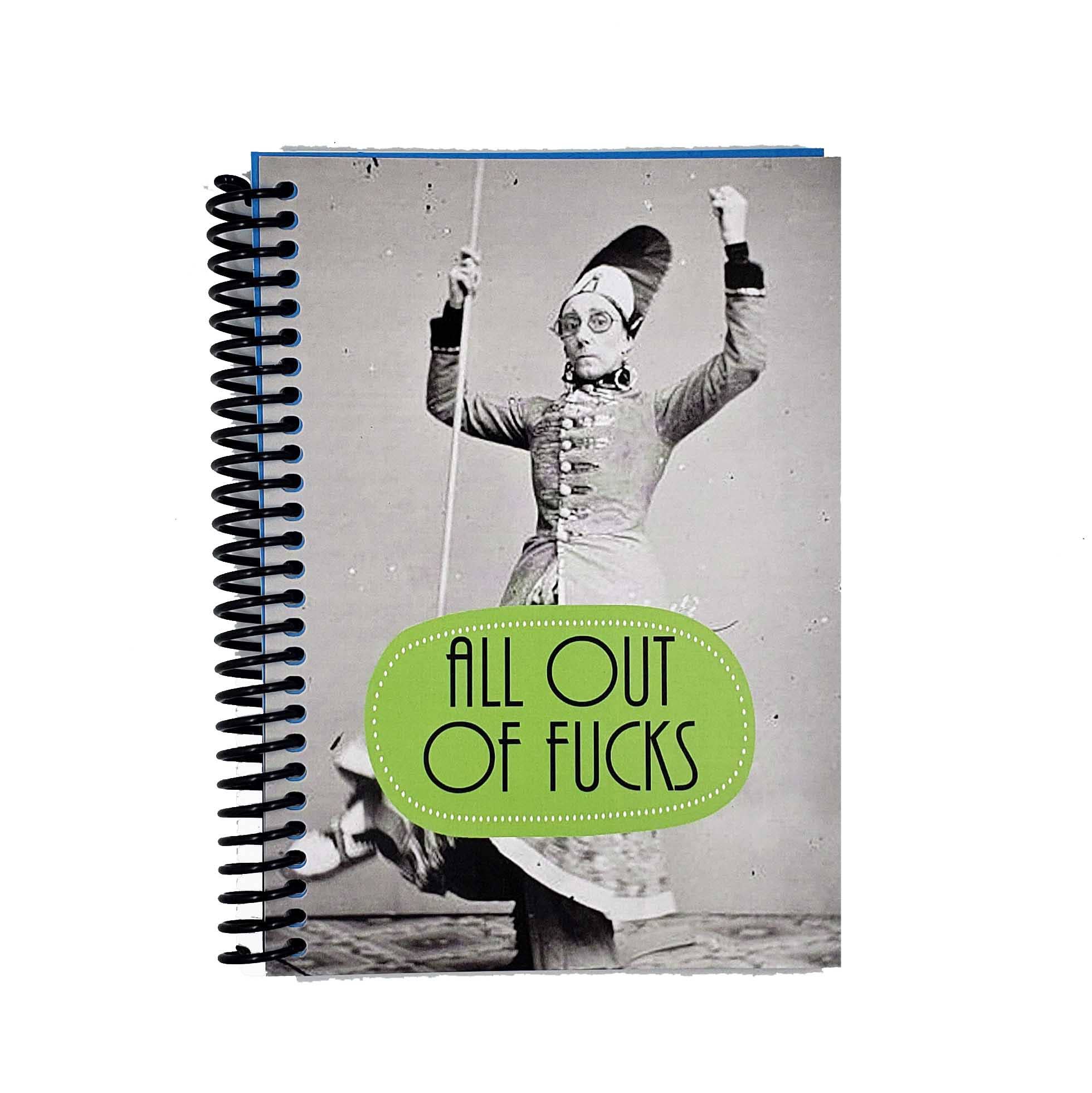 ChicalooKate - All Out of Fucks Blank Notebook