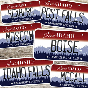 Idaho License Plate Stickers - MOUNTAIN HOME